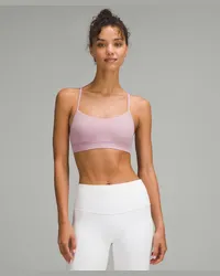 LULULEMON Flow Y BH Nulu Leichter Halt A/C-Cups Rose