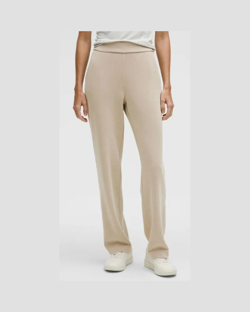 LULULEMON Softstreme Hose mit geradem Bein und hohem Bund Normale Länge für Frauen – Größe in Sheer Oak Sheer