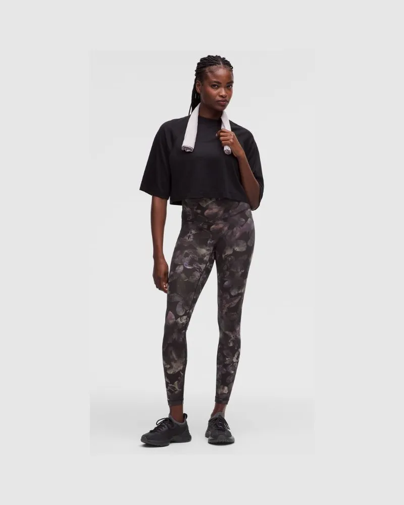 LULULEMON Wunder Train No Line Leggings mit hohem Bund für Frauen – 71 cm – Größe in Moonlight Floral Multi Moonlight