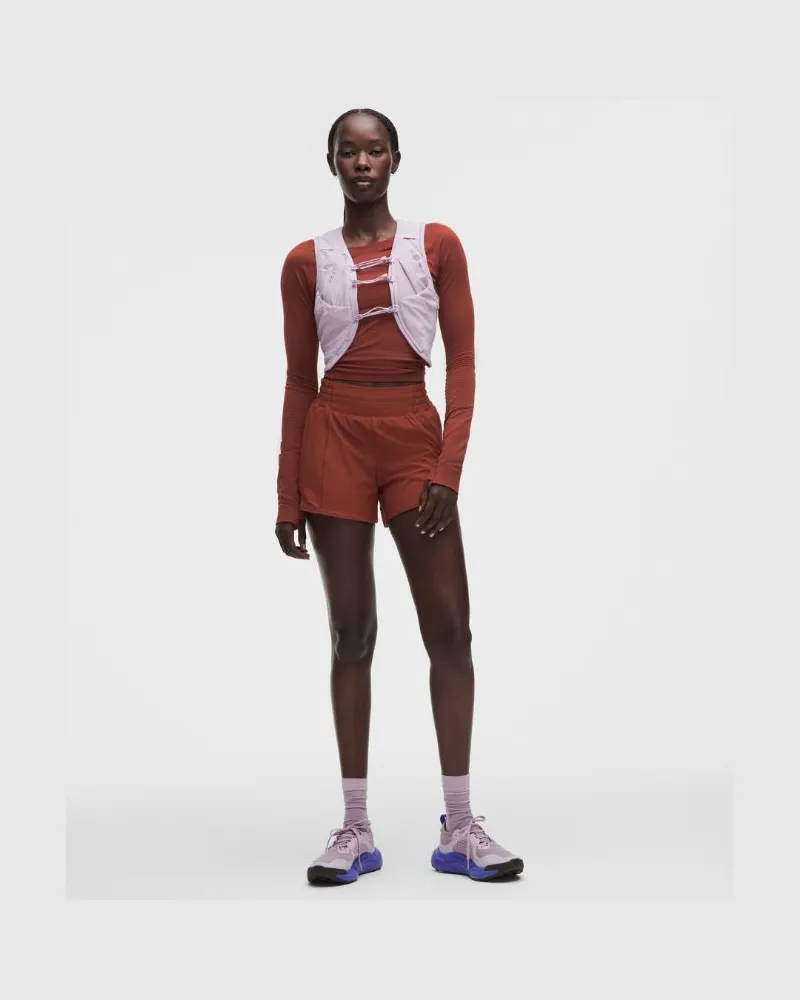 LULULEMON Hotty Hot Shorts mit hohem Bund und Liner für Frauen cm – Größe in Cranberry Charm Cranberry