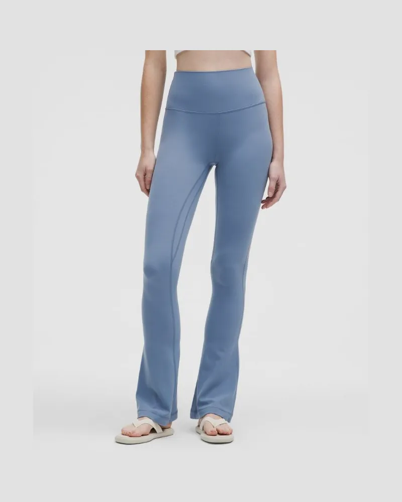 LULULEMON Align Hose mit hohem Bund und leicht ausgestelltem Bein für Frauen – 81 cm – Größe in Washed Denim Washed