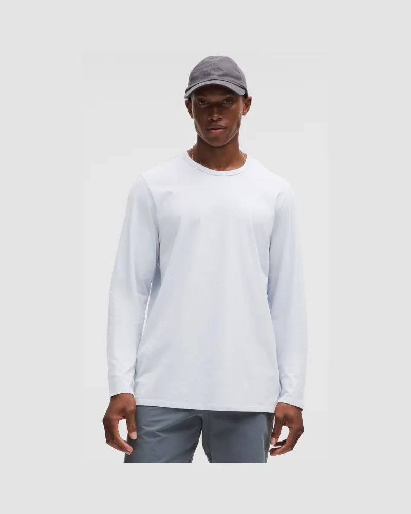 LULULEMON Langarmshirt aus Bio- im Classic Fit für Männer – Größe in Starch Blue Starch