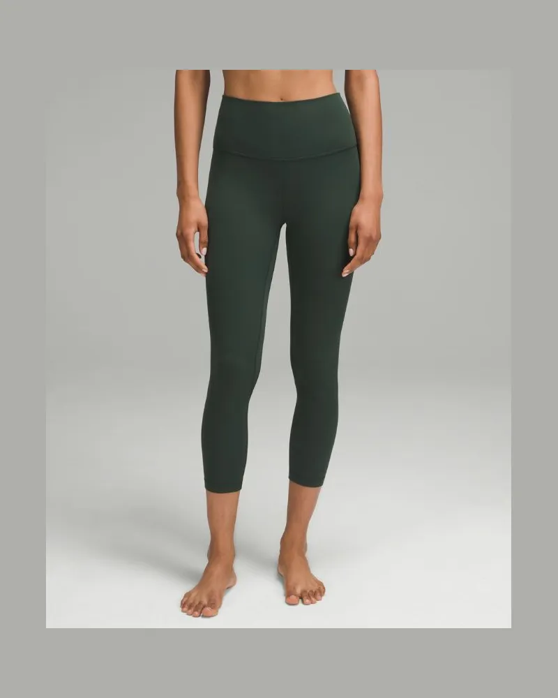 LULULEMON Align Crop Leggings mit hohem Bund für Frauen – 58 cm – Größe in Legacy Green Legacy