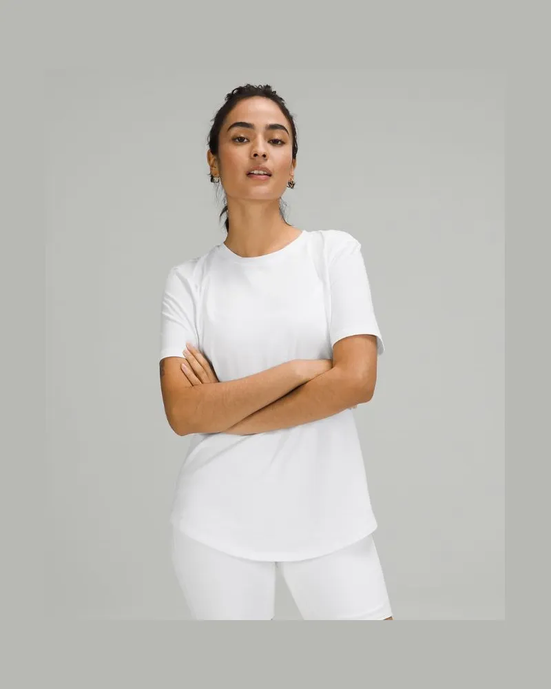 LULULEMON Love T-Shirt mit Rundhalsausschnitt für Frauen – Größe in White White
