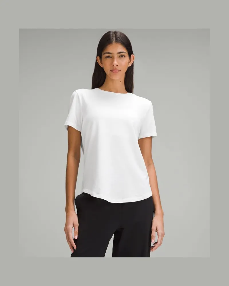 LULULEMON Love T-Shirt mit Rundhalsausschnitt für Frauen – Größe in White White