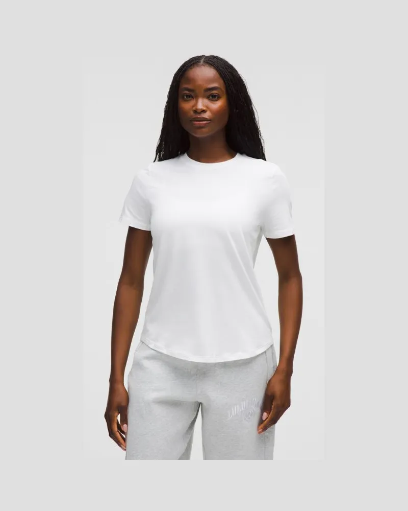 LULULEMON Love T-Shirt mit Rundhalsausschnitt für Frauen – Größe in White White