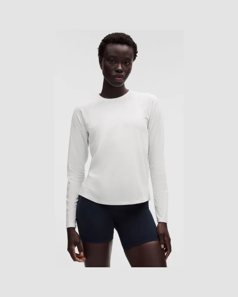 LULULEMON License to Train Langarmshirt im Classic Fit für Frauen – Größe in White/Vapor White