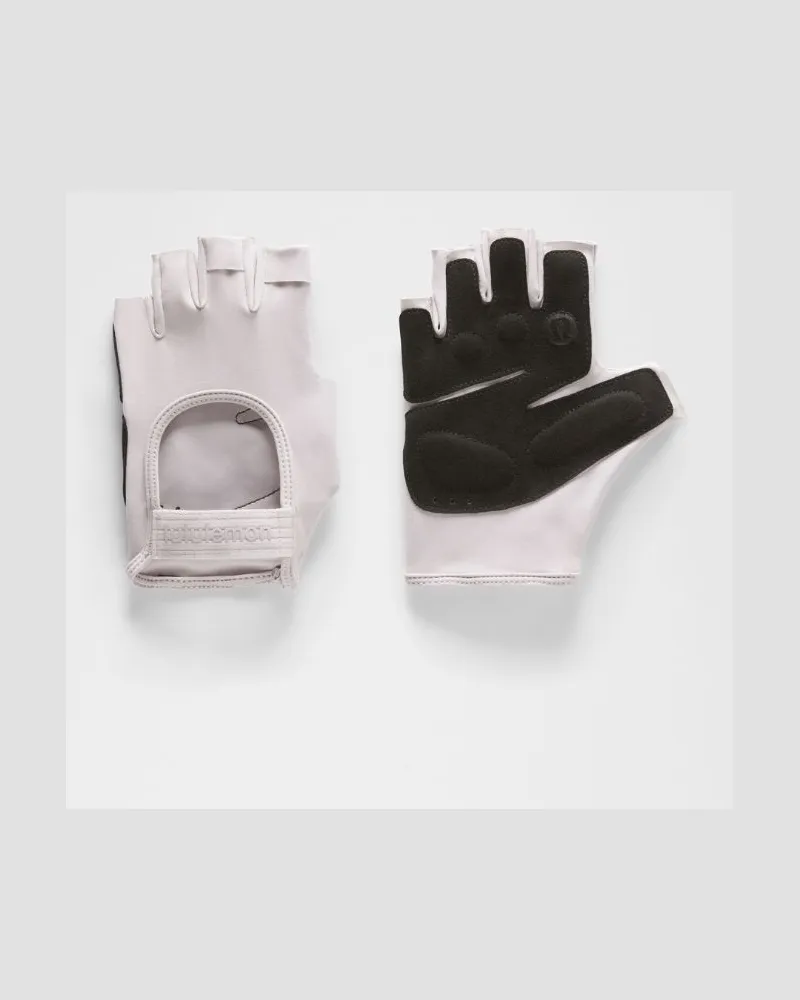 LULULEMON Wunder Train Gepolsterte Handschuhe Unisex – Größe in Icy Taupe/Black Icy