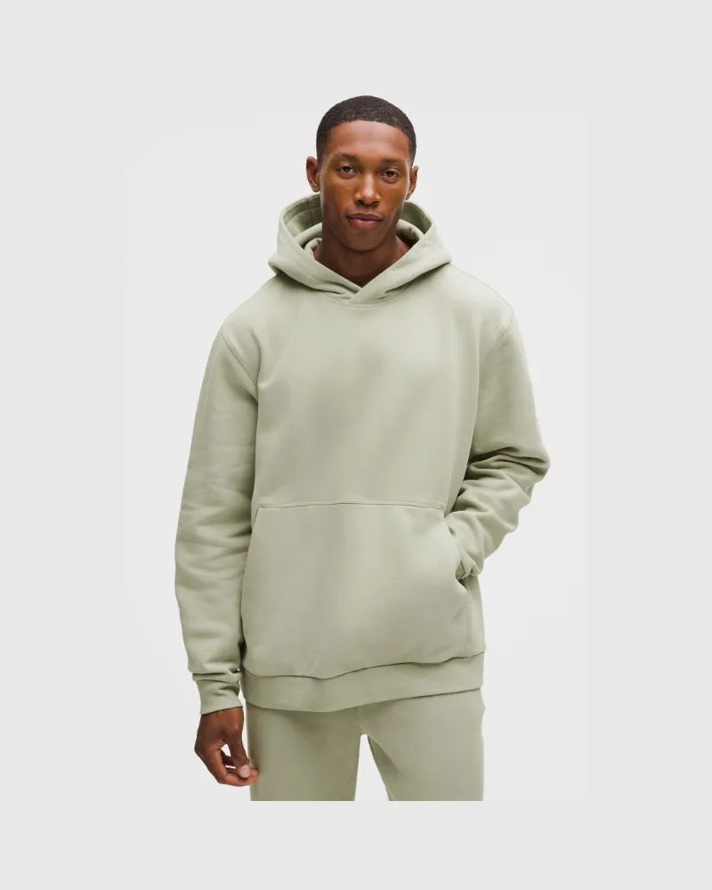 LULULEMON Steady State Hoodie für Männer – Größe in Fog Green Fog