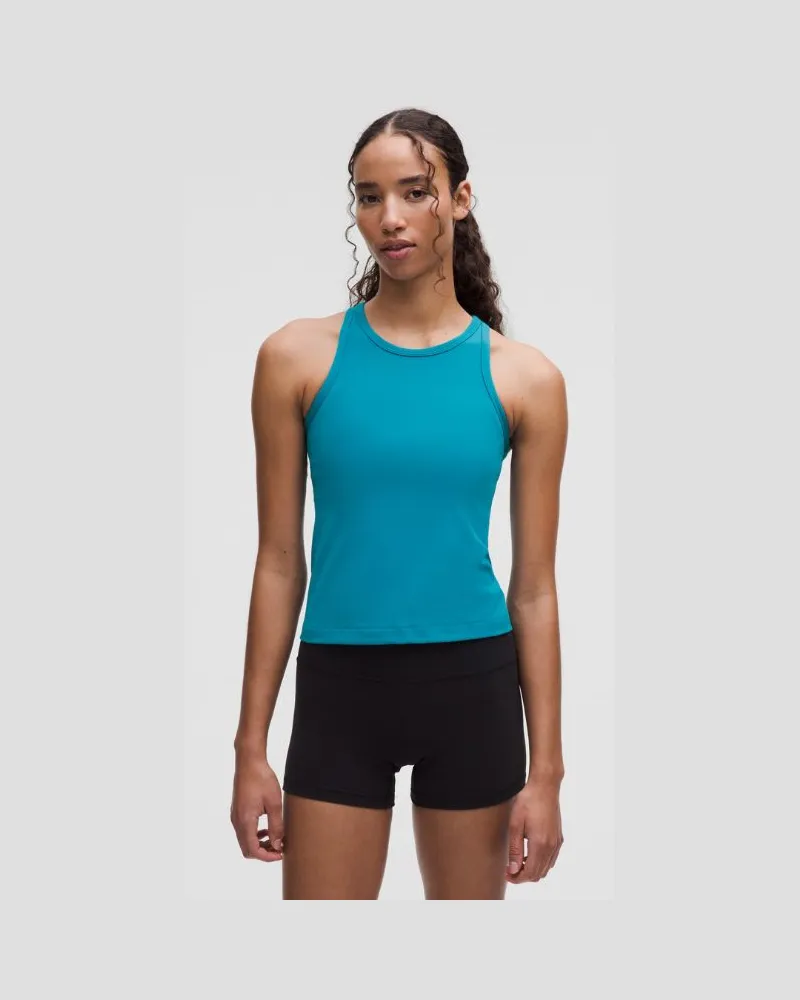 LULULEMON Align Racerback-Tanktop in Taillenlänge für Frauen – Größe in Hawaiian Blue Hawaiian