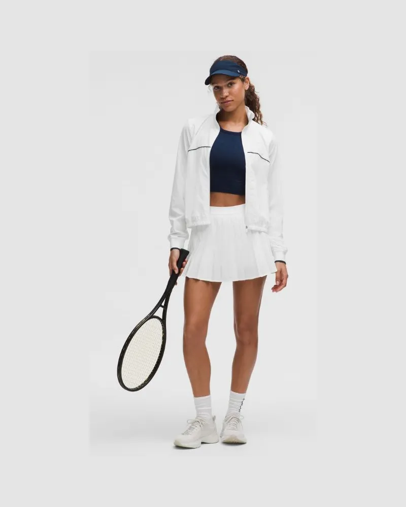 LULULEMON Tennisrock mit hohem Bund und Falten für Frauen – Größe in White White