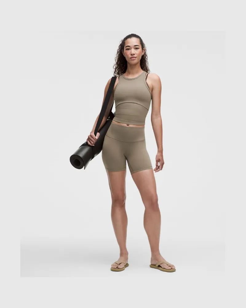 LULULEMON Align Shorts mit hohem Bund für Frauen – 15 cm – Größe in Cypress Forest Cypress