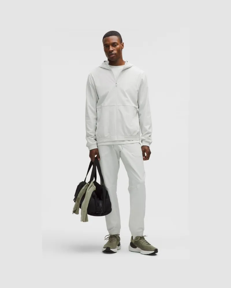 LULULEMON License to Train Strukturierter Hoodie mit Reißverschluss für Männer – Größe in Vapor Vapor