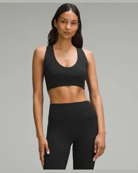 LULULEMON Bend This BH mit U-Ausschnitt und überkreuzten Trägern Leichter Halt A–C-Cups Black