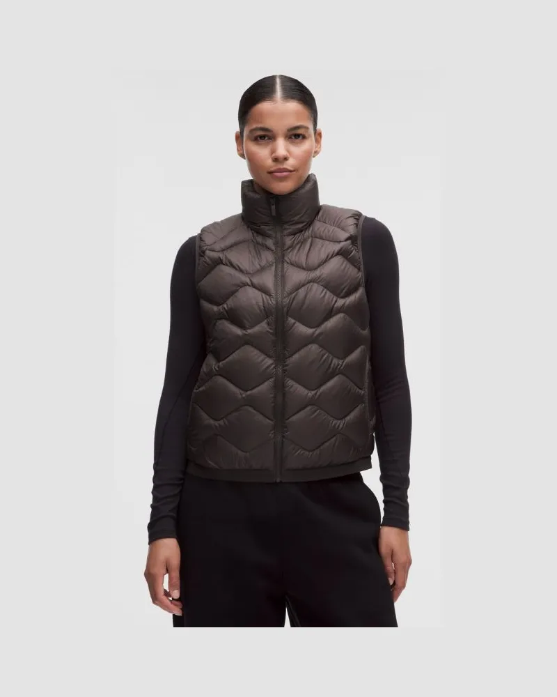 LULULEMON Gesteppte Featherweight-Weste mit 900er-Füllkraft für Frauen – Größe in Mahogany Muse Mahogany