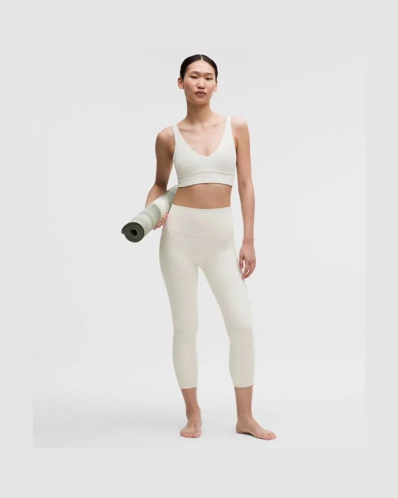 LULULEMON Align Crop Leggings mit hohem Bund für Frauen – 58 cm – Größe in Light Ivory Light