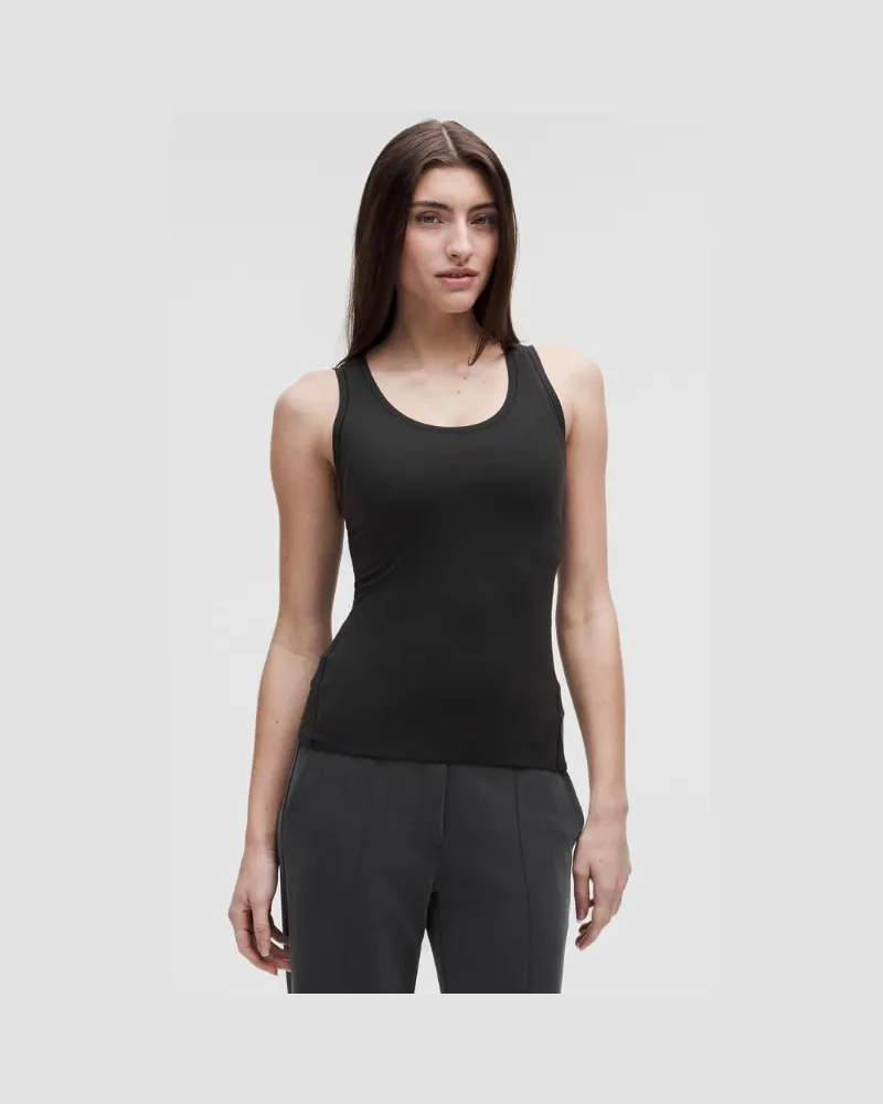 LULULEMON Wundermost Tanktop mit U-Ausschnitt aus supersoftem Nulu für Frauen – Größe in Black Black