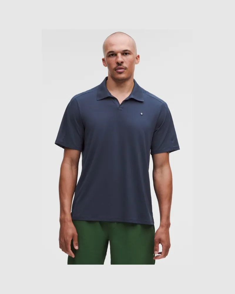 LULULEMON Mesh Panelled Tennis Polo Shirt für Männer – Größe in Club Blue Club