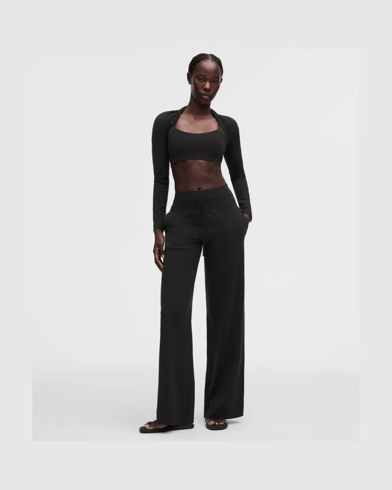 LULULEMON Groove Hose mit hohem Bund und weitem Bein Kurz für Frauen – Größe in Schwarz Schwarz