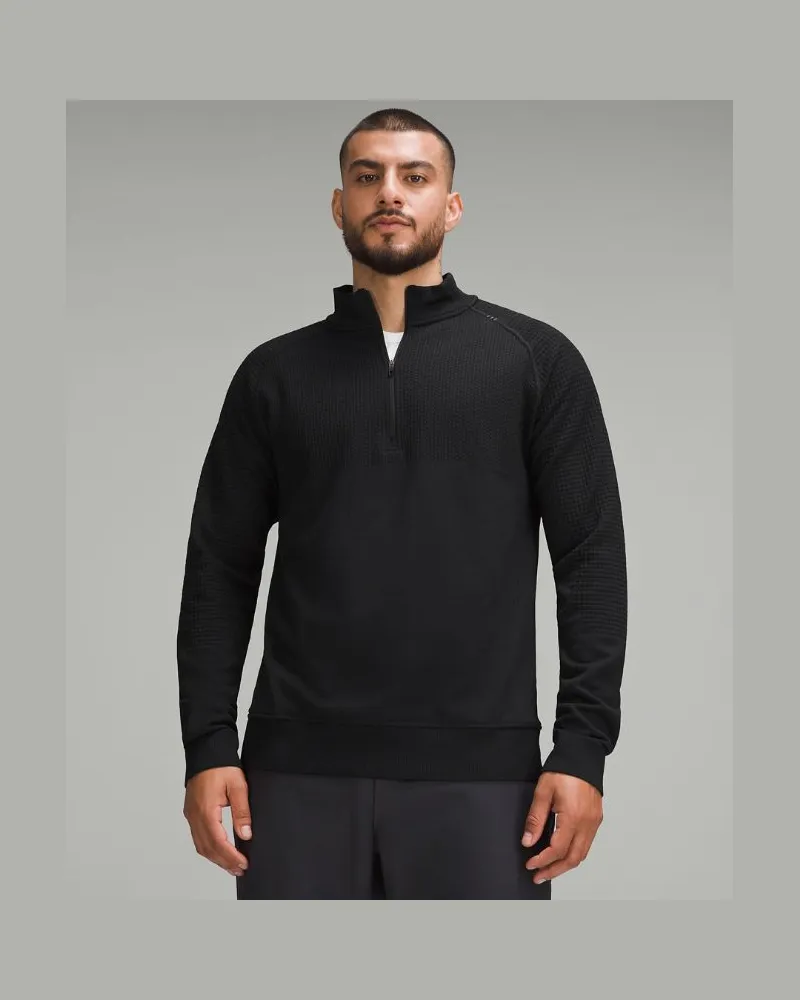 LULULEMON Engineered Warmth Pullover mit halblangem Reißverschluss Black