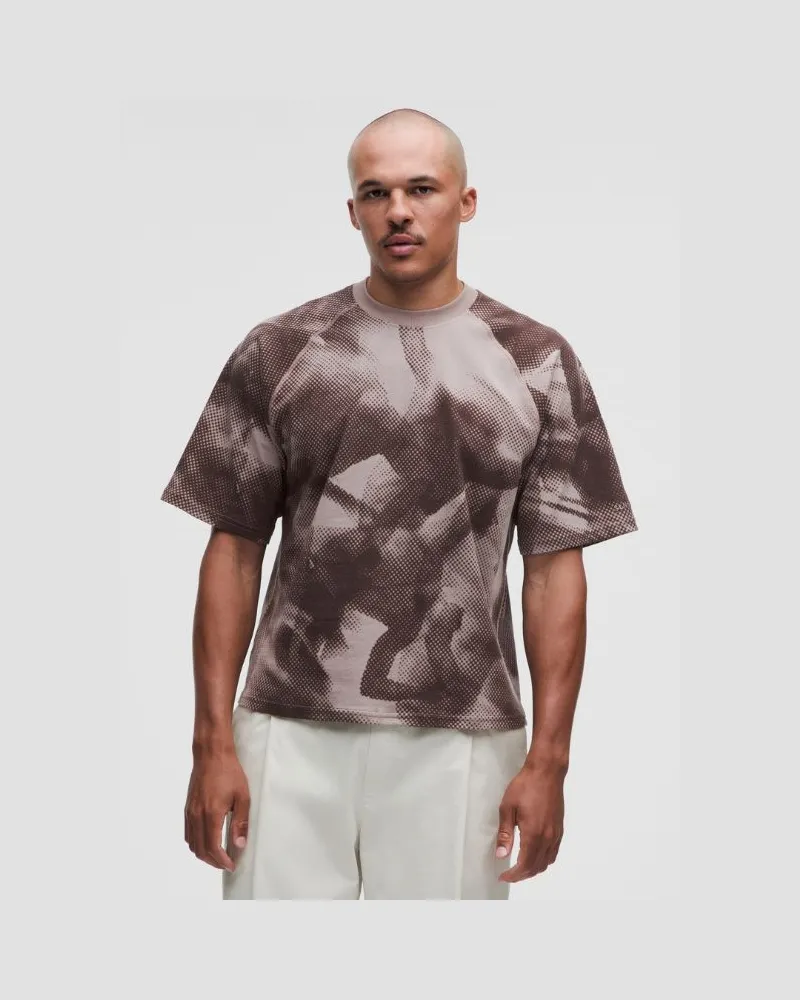 LULULEMON Baumwoll-T-Shirt im Relaxed Fit mit Print SLNSH Kollektion für Männer – Größe in Sun Faded Dot Dancer Zen Espresso Sun
