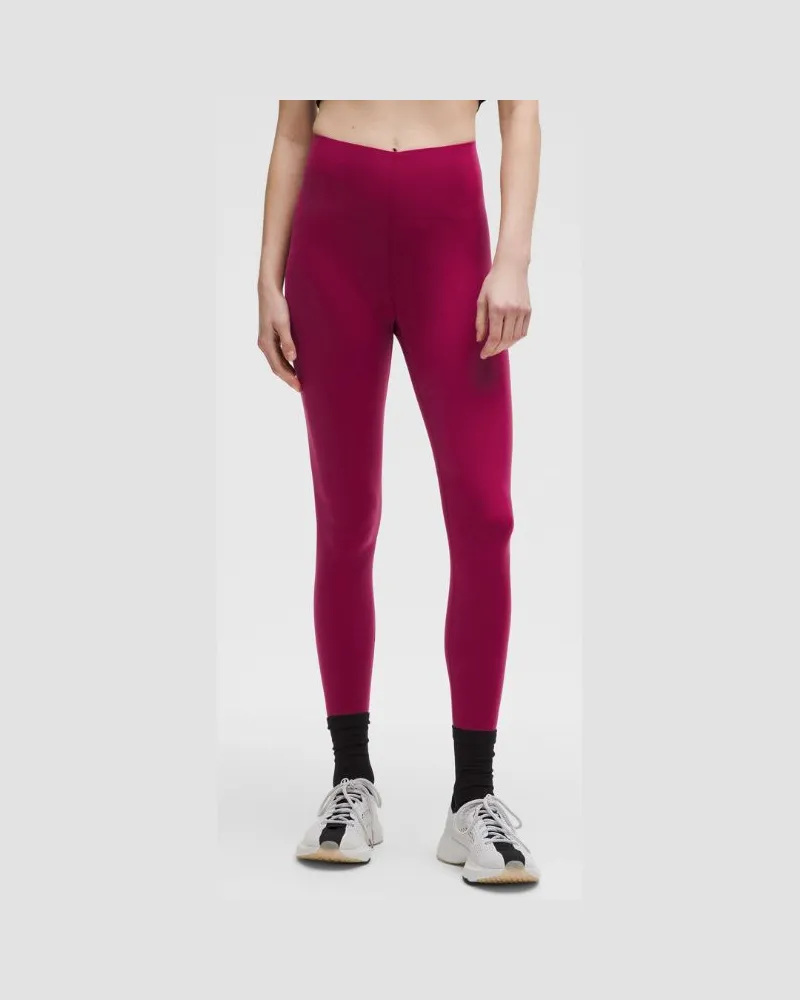 LULULEMON Glow Up Leggings mit hohem Bund für Frauen – 64 cm – Größe in Magenta Smoke Magenta