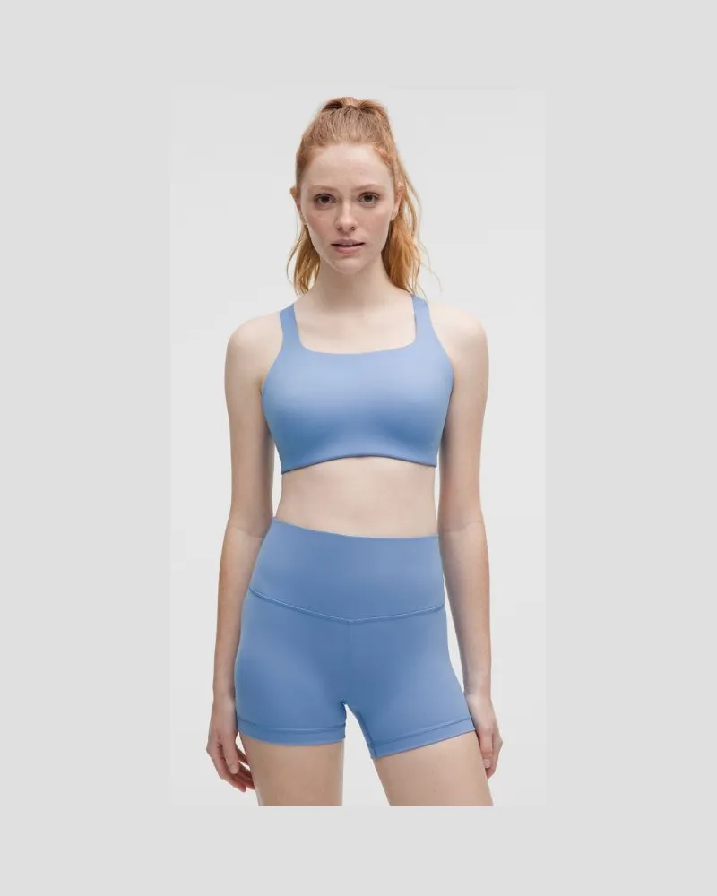 LULULEMON Fitness-BH aus Ultralu mit quadratischem Ausschnitt Mittlerer Halt D/DD-Cups für Frauen – Größe in Pool Party Pool