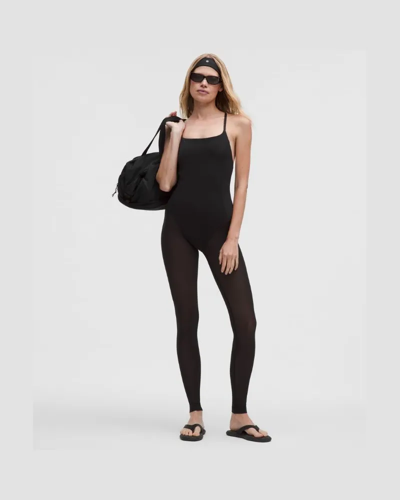 LULULEMON Body aus Nulu mit Beinen aus Mesh für Frauen – 71 cm – Größe in Black Black