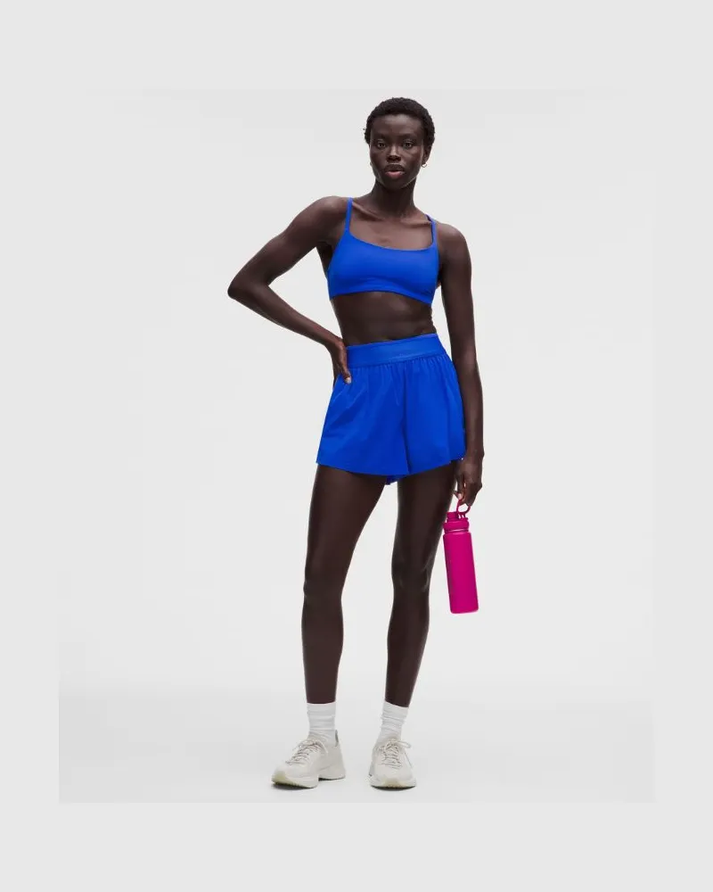LULULEMON License to Train Shorts mit superhohem Bund und Liner für Frauen – 9 cm – Größe in Beach Ball Blue Beach