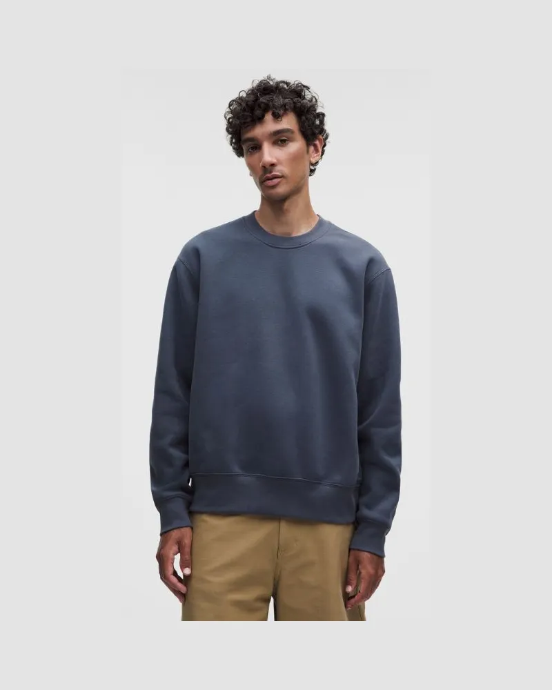 LULULEMON Steady State-Rundhalspullover aus SuperLoft für Männer – Größe in Dusty Diamond Dusty