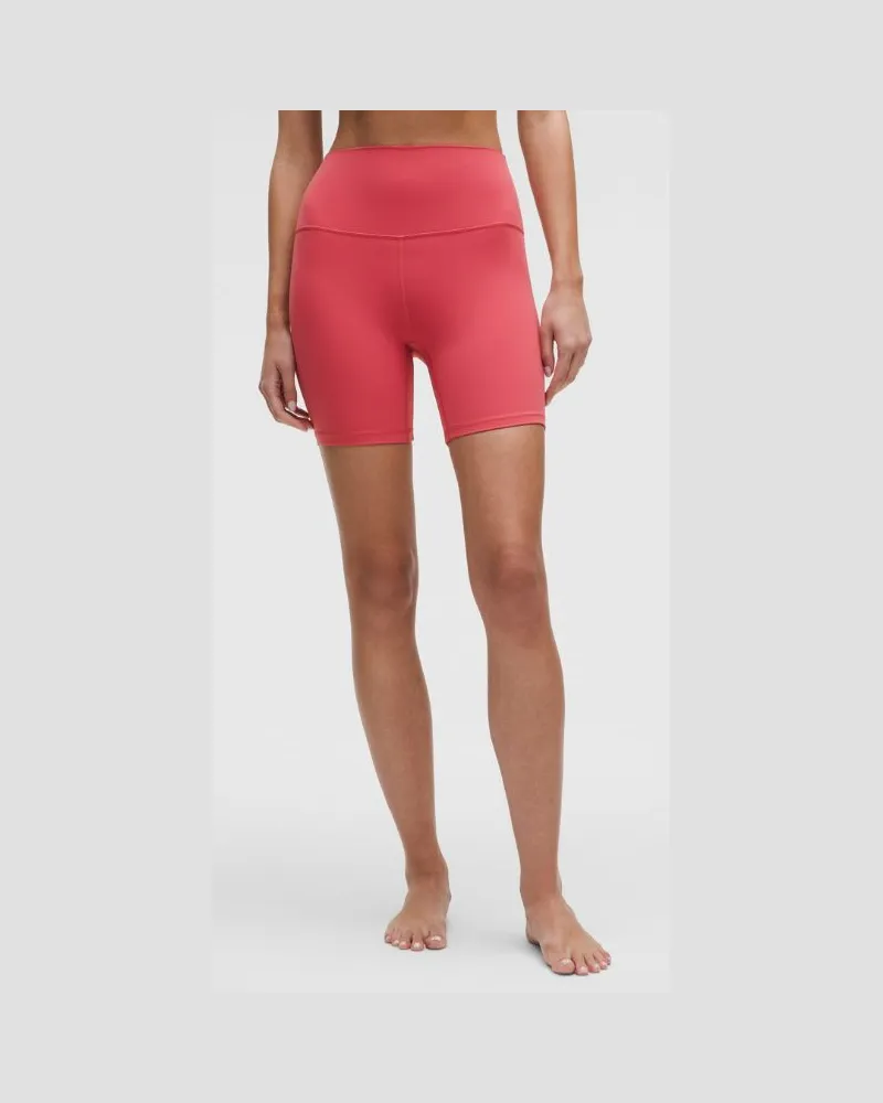 LULULEMON Align Shorts mit hohem Bund für Frauen – 15 cm – Größe in Desert Red Desert