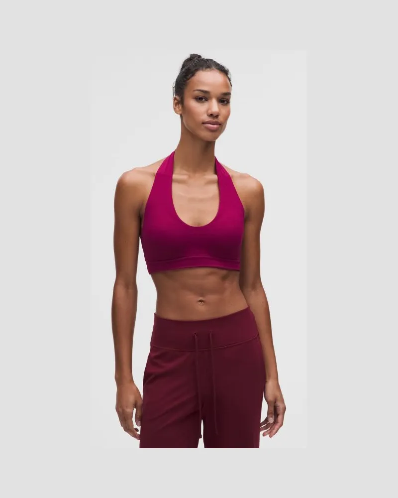 LULULEMON Focuser-Neckholder-BH Leichter Halt für C/D-Cups für Frauen – Größe in Raspberry Rave Raspberry