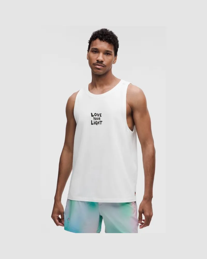 LULULEMON Zeroed In Tanktop Pride für Männer – Größe in White White