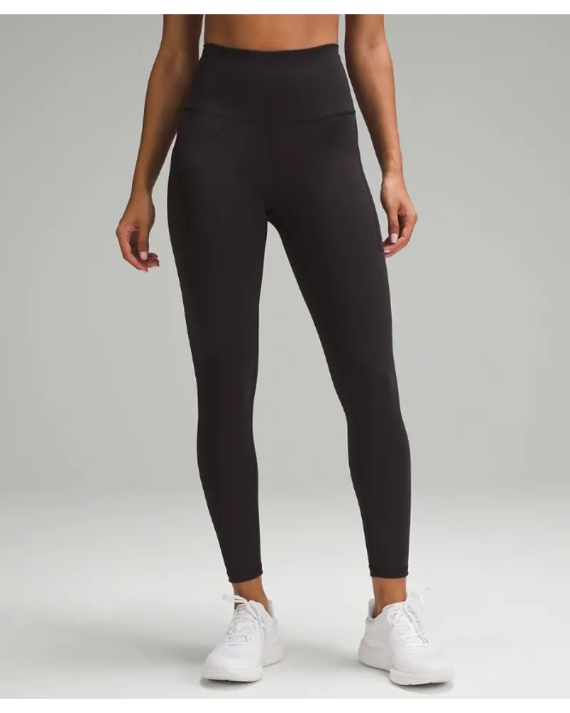 LULULEMON Wunder Train Leggings mit hohem Bund und Taschen Black