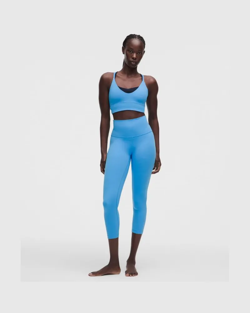 LULULEMON Align Crop Leggings mit hohem Bund für Frauen – 58 cm – Größe in Ocean Wave Ocean