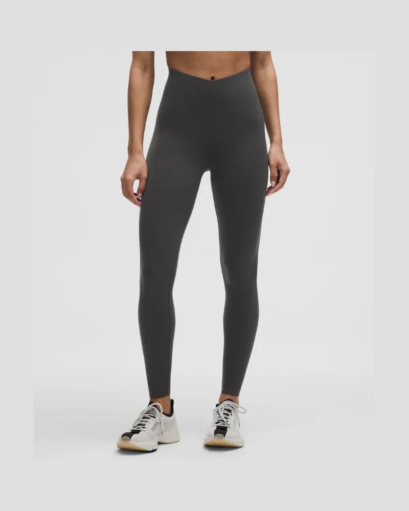 LULULEMON Glow Up Leggings mit hohem Bund für Frauen – 71 cm – Größe in Graphite Grey Graphite