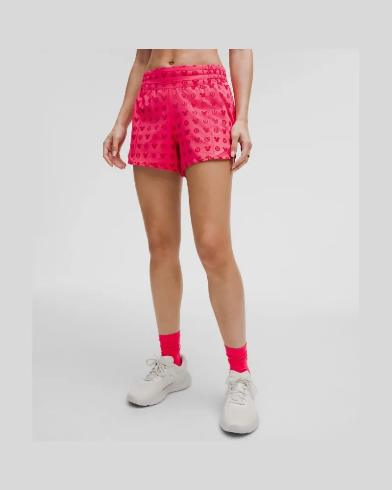 LULULEMON Disney x Hotty Hot Shorts mit hohem Bund für Frauen – 10 cm – Größe in Disney Classic Pink Disney