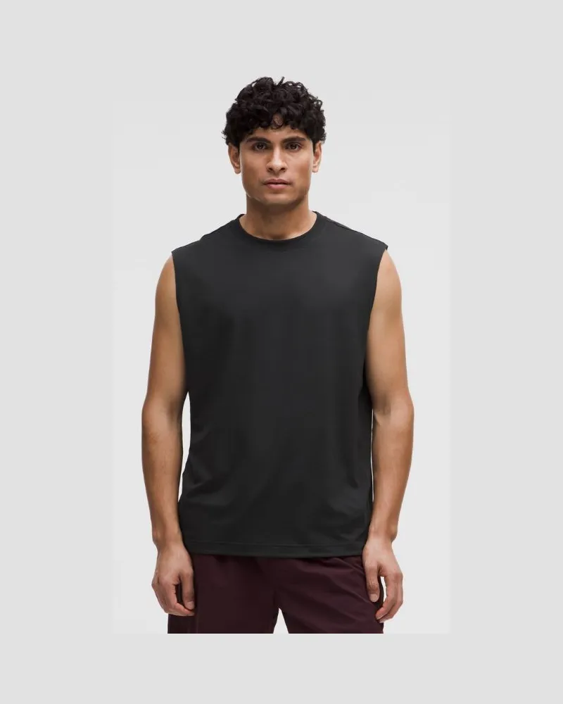 LULULEMON EasySet Ärmelloses Trainings-T-Shirt Grafik für Männer – Größe in Black Black