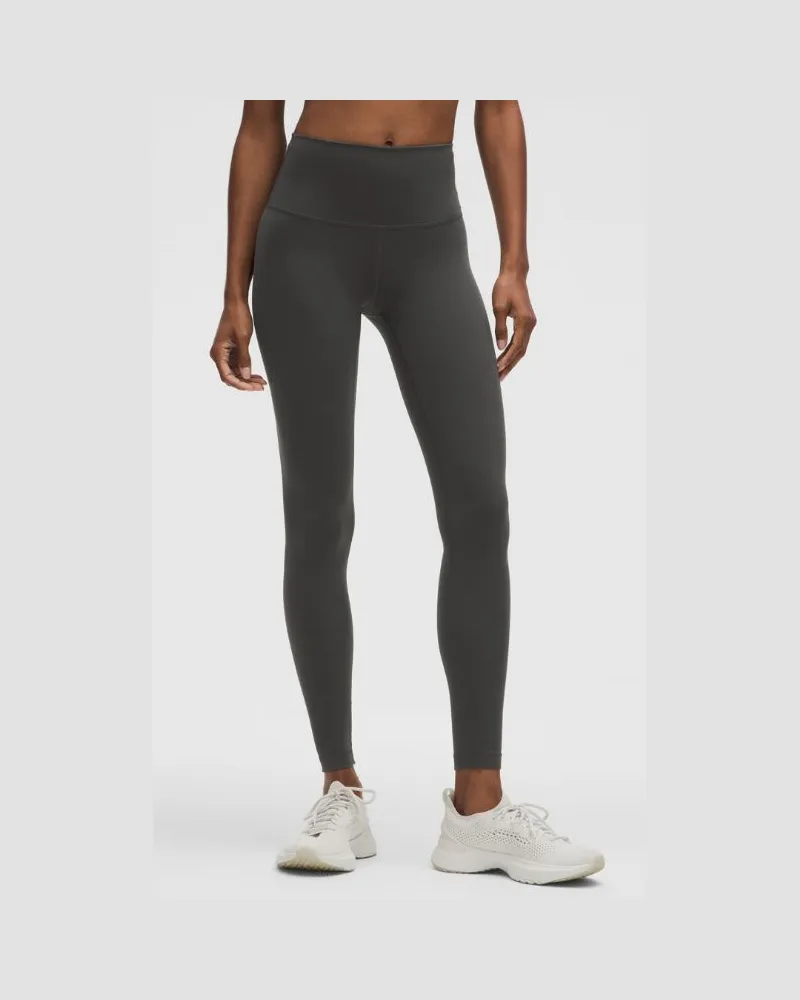 LULULEMON Wunder Train Leggings mit hohem Bund für Frauen – 71 cm – Größe in Graphite Grey Graphite