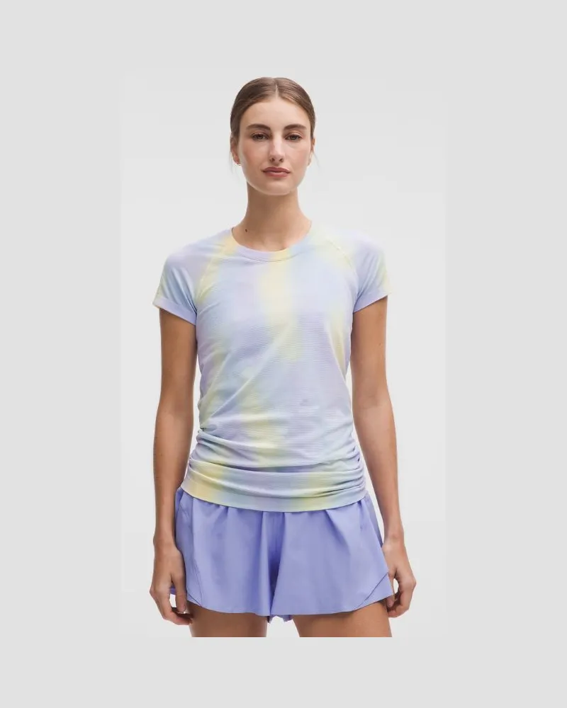 LULULEMON Swiftly Tech Short-Sleeve Shirt 2.0 Hip Length Wash für Frauen – Batik – Größe Psychedelic