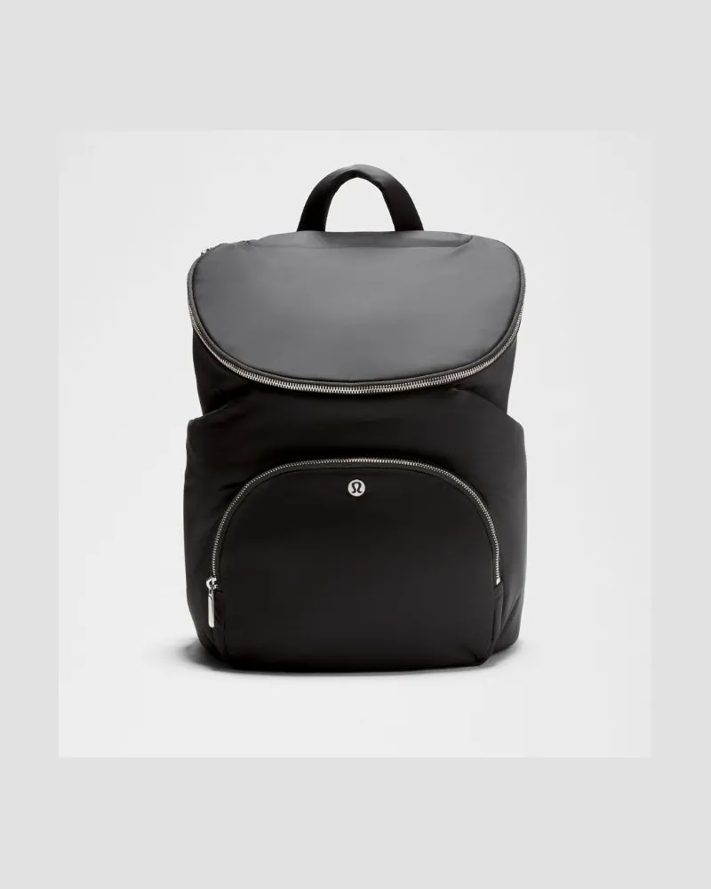 LULULEMON New Parent Rucksack Größe in Black/Graphite Grey/Silver Black