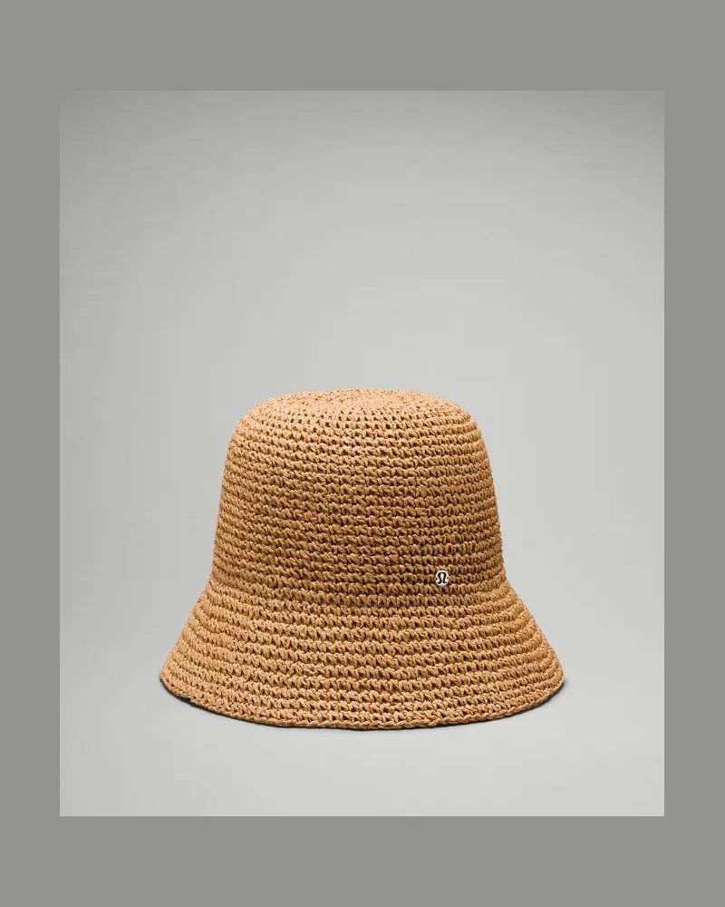 LULULEMON Häkelhut – Khaki – Größe Natürlich