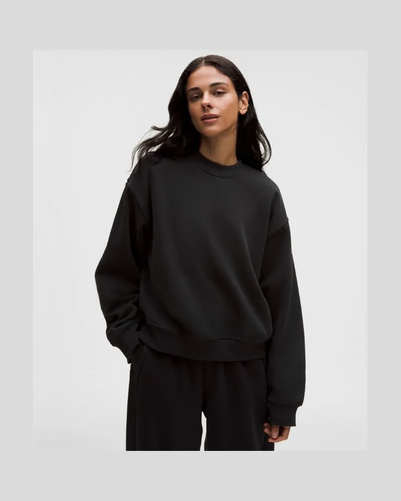 LULULEMON Steady State-Rundhalspullover aus SuperLoft für Frauen – Größe in Schwarz Schwarz