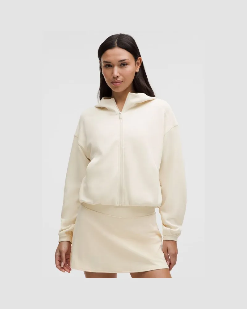 LULULEMON Softstreme Hoodie mit Reißverschluss für Frauen – Größe in Light Ivory Light