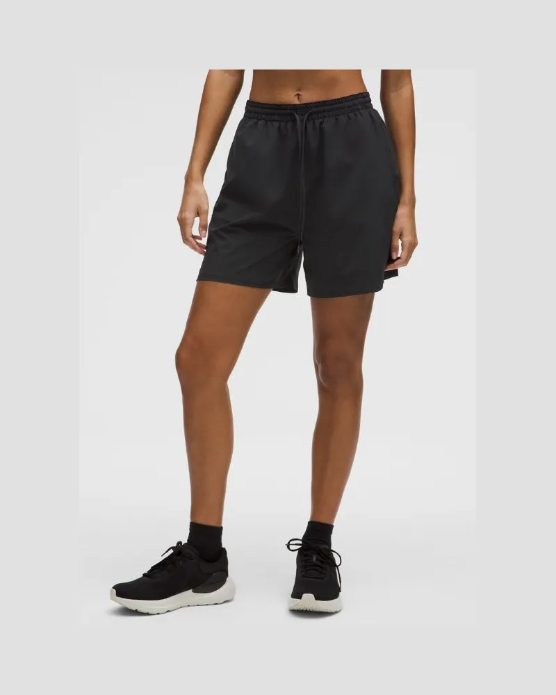 LULULEMON Pace Rival Shorts mit hohem Bund für Frauen – 13 cm – Größe in Black Black