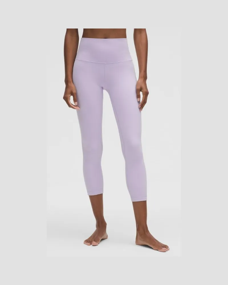 LULULEMON Align Crop Leggings mit hohem Bund für Frauen – 58 cm – Größe in Lavender Frost Lavender