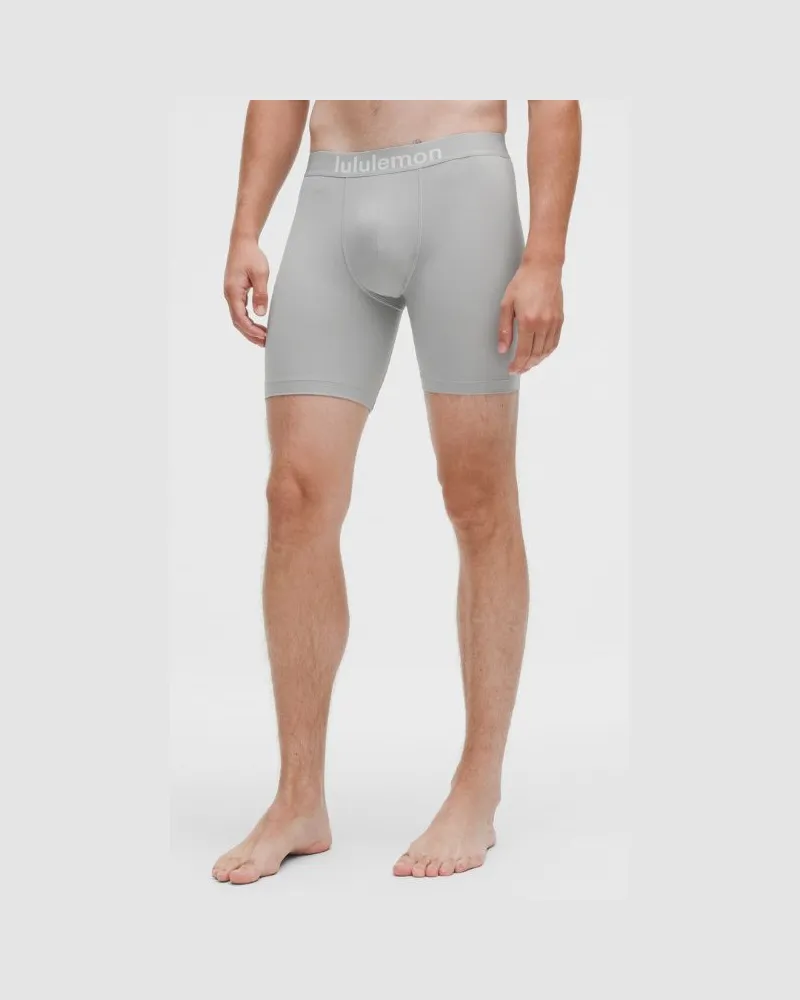 LULULEMON Softe, stretchige Boxershorts für Männer – 13 cm – Größe in Silver Drop Silver
