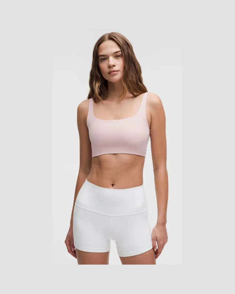LULULEMON Bend This BH mit quadratischem und U-Ausschnitt Leichter Halt A–C-Cups für Frauen – Größe in Pink Haze Pink