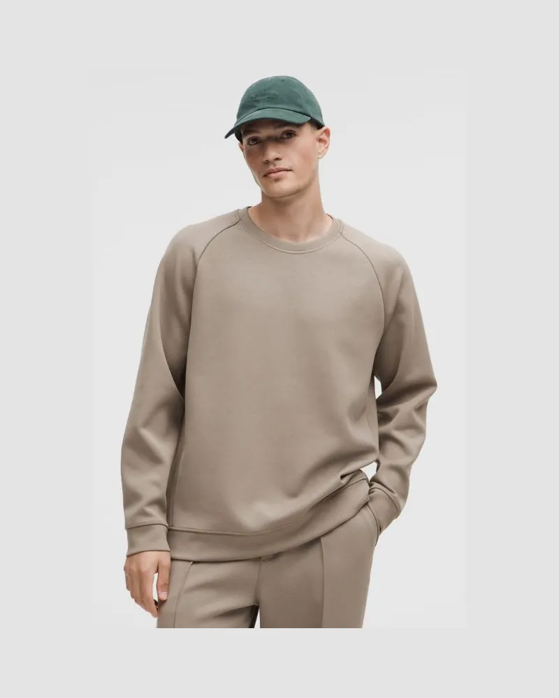 LULULEMON Smooth Spacer Pullover mit Rundhalsausschnitt im Classic Fit für Männer – Khaki – Größe Warm