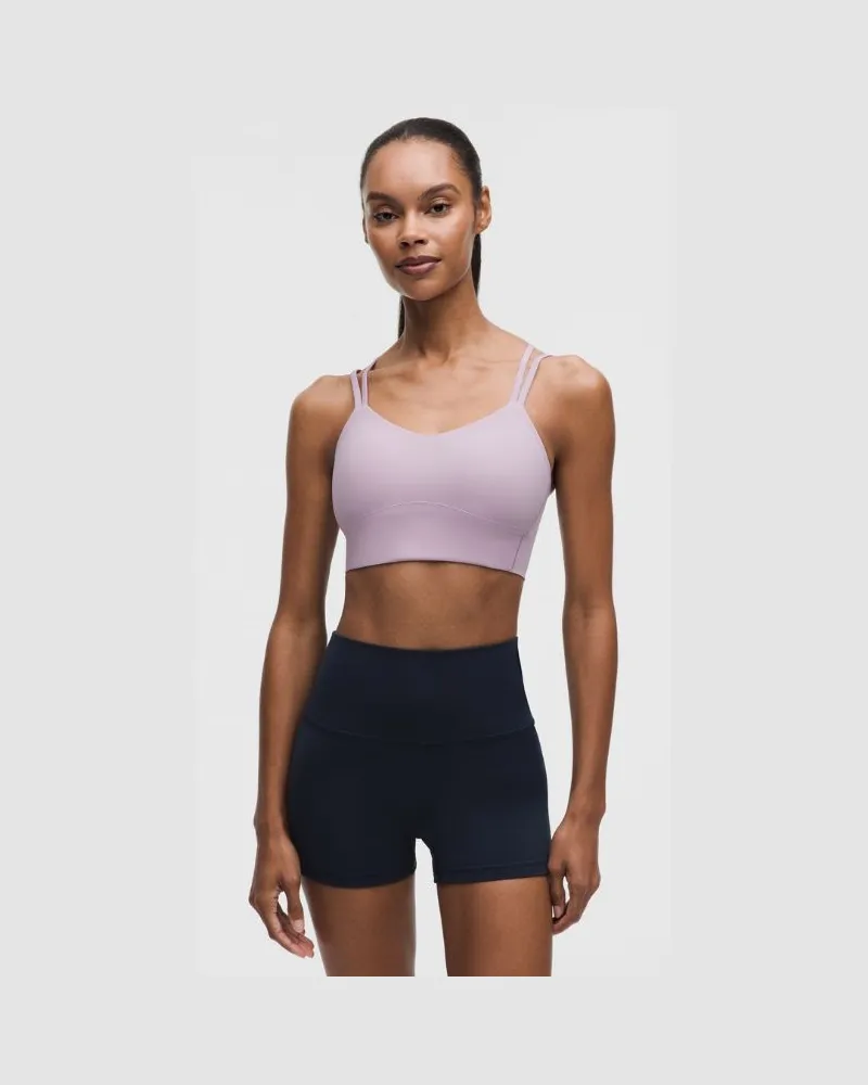 LULULEMON Like a Cloud Longline-BH Leichter Halt B/C Cups für Frauen – Größe in Lilac Play Lilac